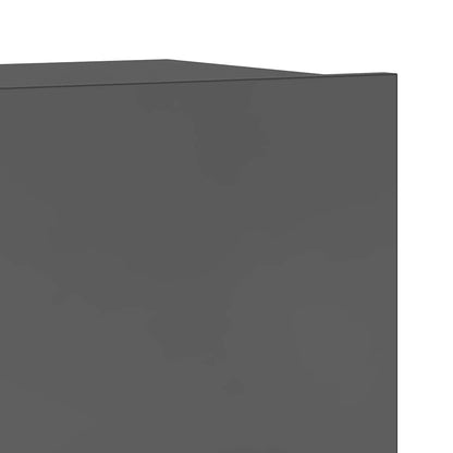 vidaXL Meuble TV, 6 pcs, Gris brillant, Aggloméré