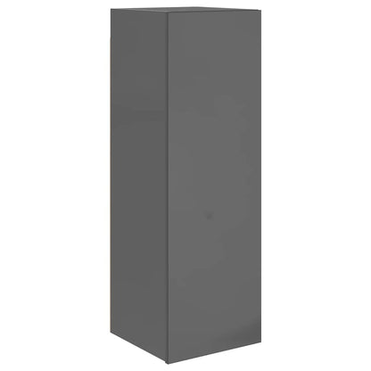 vidaXL Ensemble de meubles TV 10 pcs Gris brillant Aggloméré