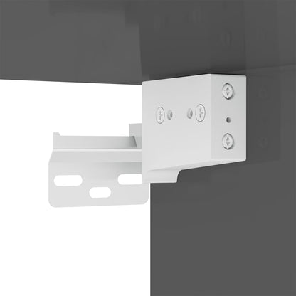 vidaXL Ensemble de meubles TV 10 pcs Gris brillant Aggloméré