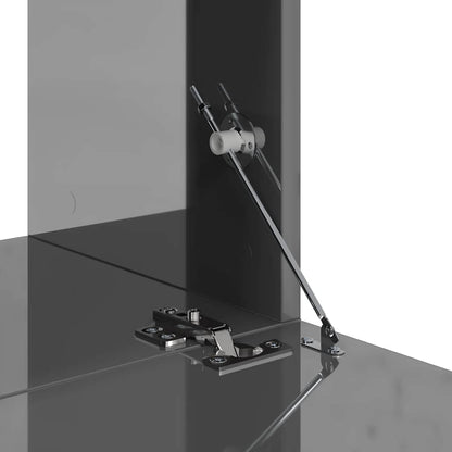 vidaXL Meuble TV, 6 pcs, Gris brillant, Aggloméré