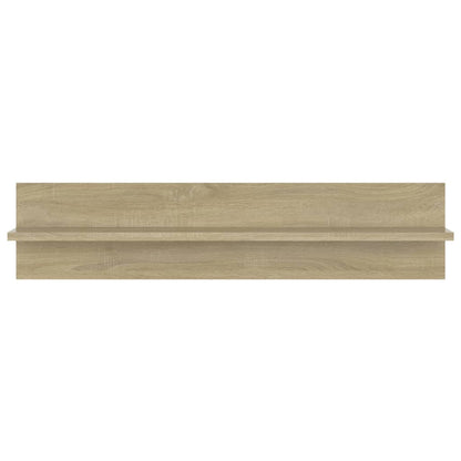 vidaXL Wandregale 2 Stk. Sonoma-Eiche 80x11,5x18 cm Holzwerkstoff
