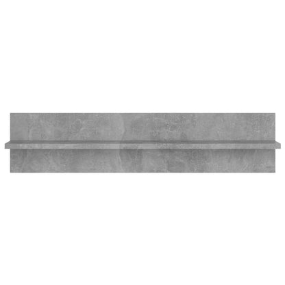 vidaXL Wandregale 2 Stk. Betongrau 80x11,5x18 cm Holzwerkstoff