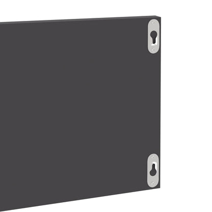vidaXL Wandregale 4 Stk. Hochglanz-Grau 80x11,5x18 cm Holzwerkstoff