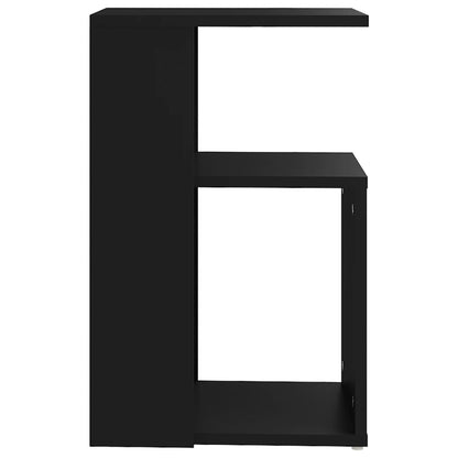 vidaXL Table d'appoint noir 36x30x56 cm Bois d'ingénierie