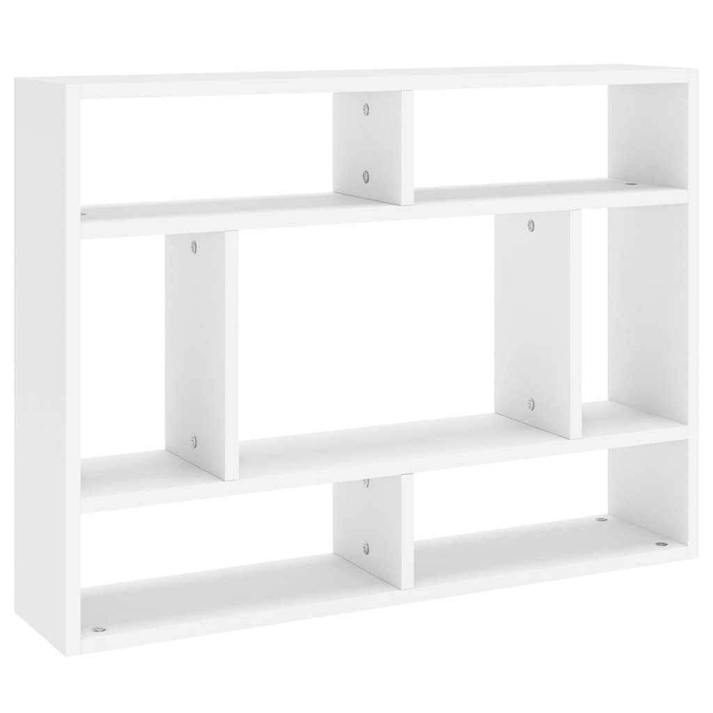 vidaXL Wandregal Weiß 75x16x55 cm Holzwerkstoff