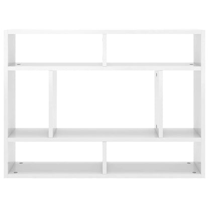 vidaXL Étagère murale Blanc brillant 75x16x55 cm en bois d'ingénierie