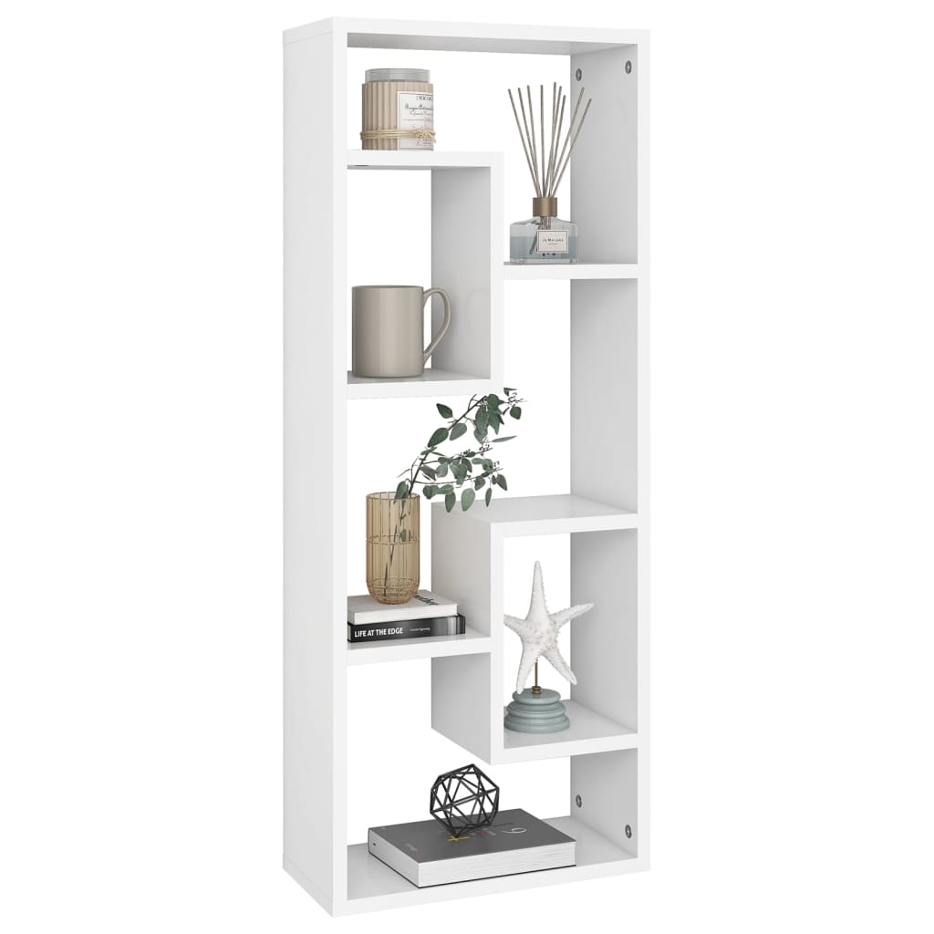 vidaXL Étagère Murale Blanc 36x16x90 cm Bois d'ingénierie