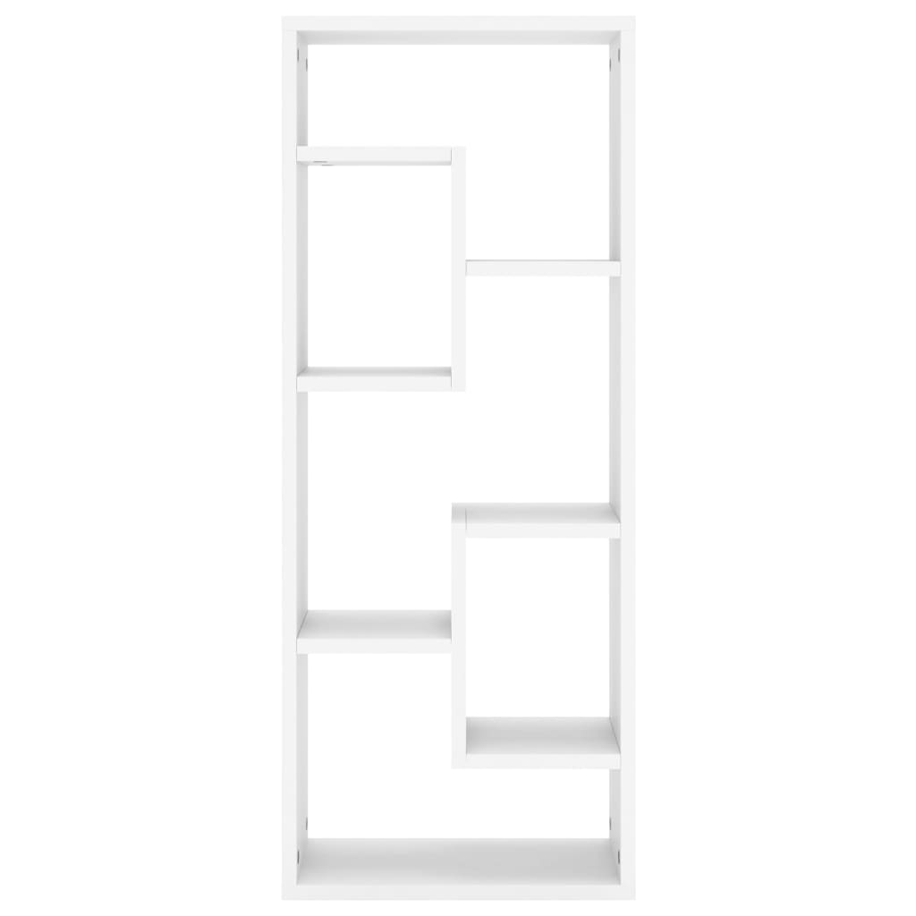 vidaXL Étagère Murale Blanc 36x16x90 cm Bois d'ingénierie