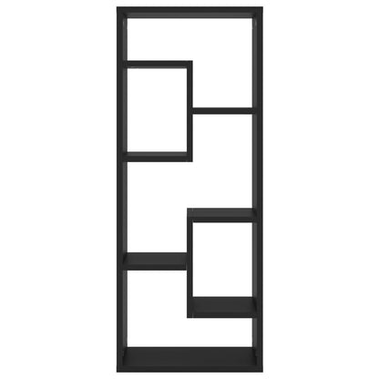 vidaXL Étagère murale noire 36x16x90 cm Bois d'ingénierie