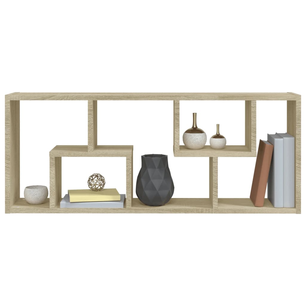 vidaXL Étagère murale chêne sonoma 36x16x90 cm Bois d'ingénierie
