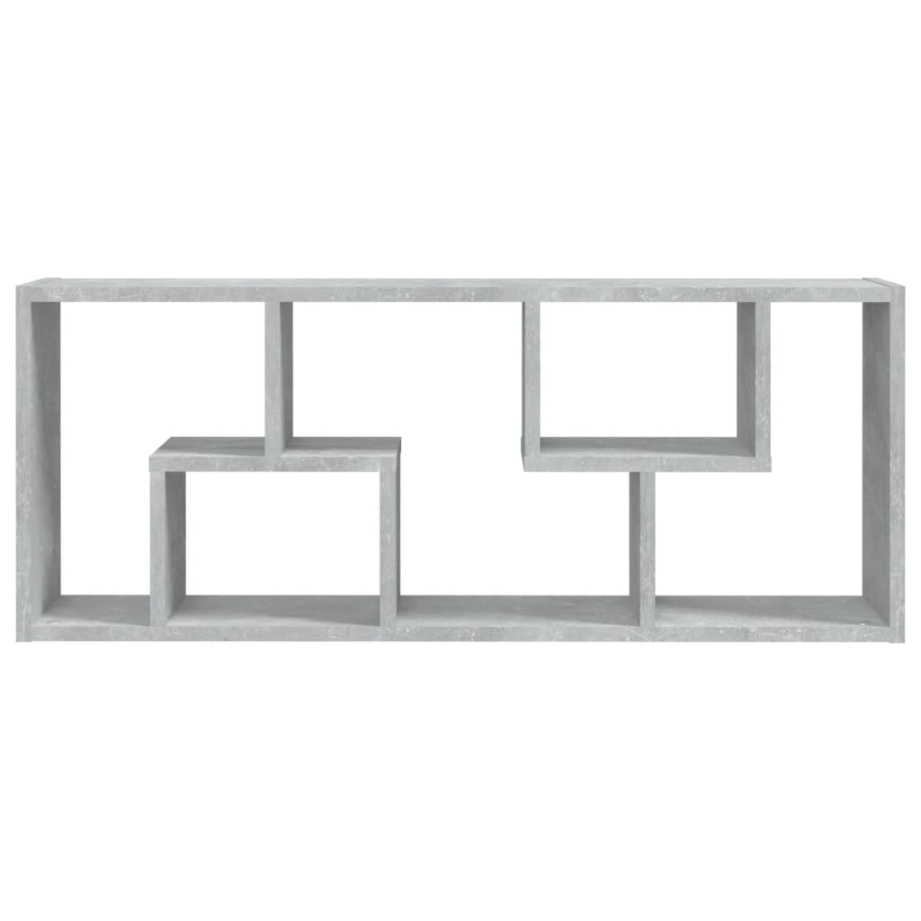 vidaXL Étagère murale gris béton 36x16x90 cm Bois d'ingénierie