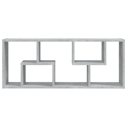 vidaXL Étagère murale gris béton 36x16x90 cm Bois d'ingénierie