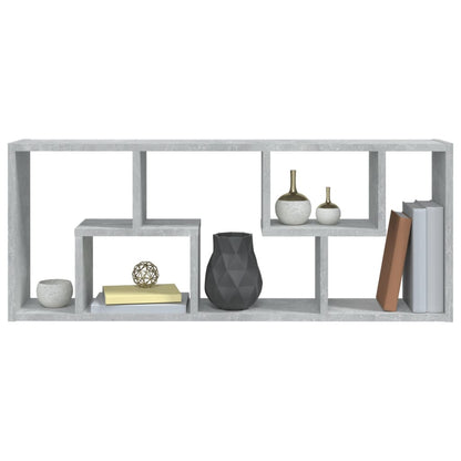 vidaXL Étagère murale gris béton 36x16x90 cm Bois d'ingénierie