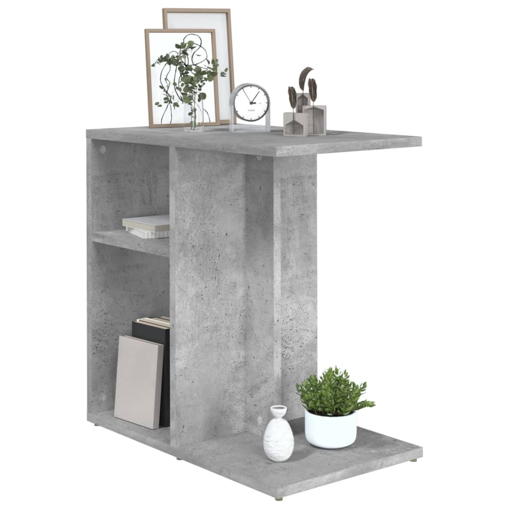 vidaXL Beistelltisch Betongrau 50x30x50 cm Holzwerkstoff