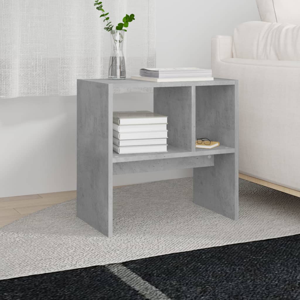 vidaXL Beistelltisch Betongrau 50x30x50 cm Holzwerkstoff