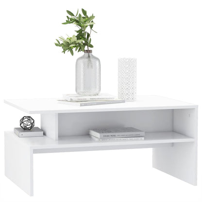 vidaXL Couchtisch Weiß 90x60x42,5 cm Holzwerkstoff