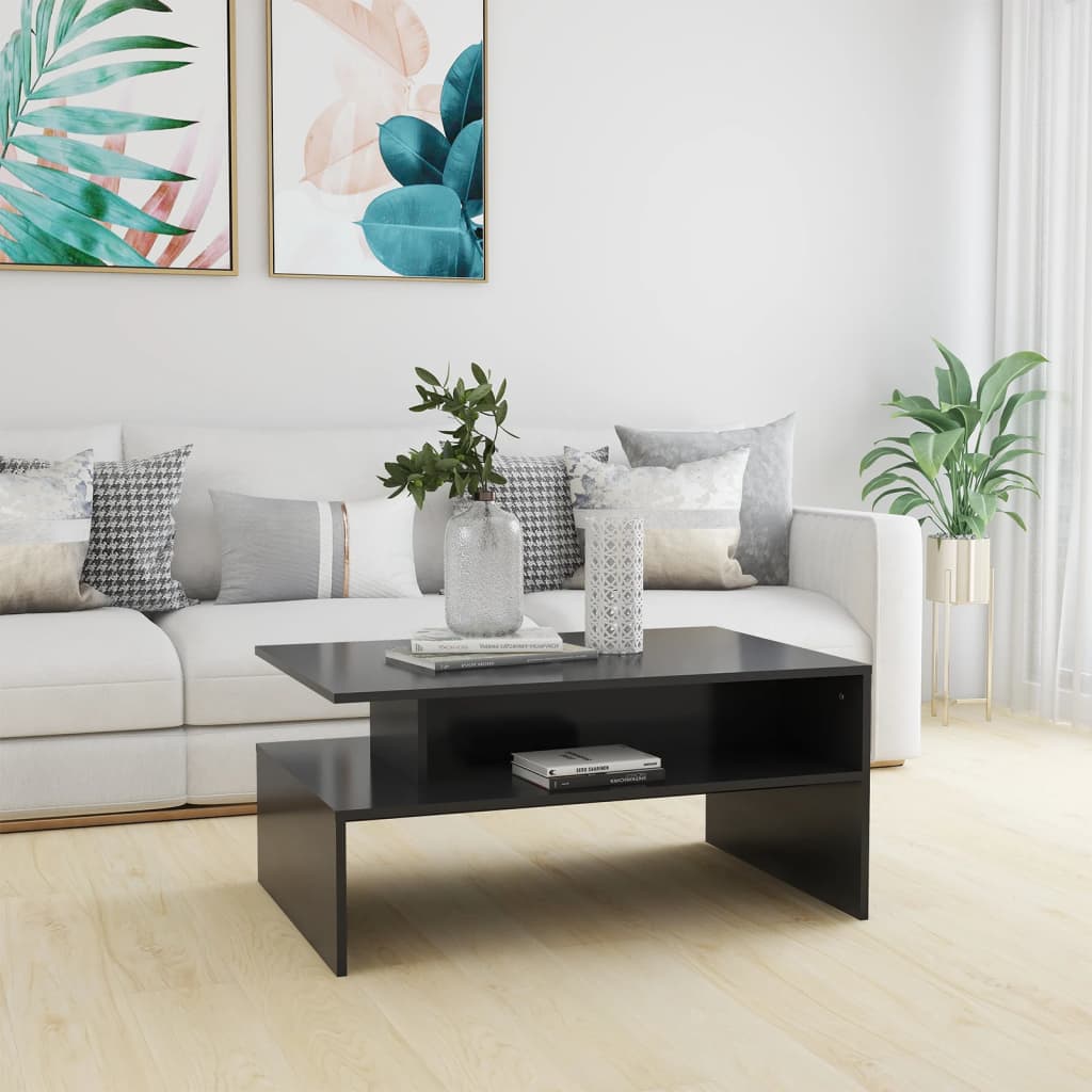 vidaXL Couchtisch Grau 90x60x42,5 cm Holzwerkstoff