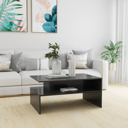 vidaXL Couchtisch Grau 90x60x42,5 cm Holzwerkstoff