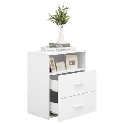 vidaXL Table de chevet blanc 50x32x60 cm