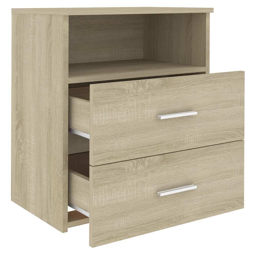 vidaXL Nachttisch Sonoma-Eiche 50x32x60 cm