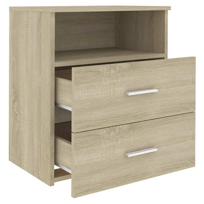vidaXL Nachttisch Sonoma-Eiche 50x32x60 cm