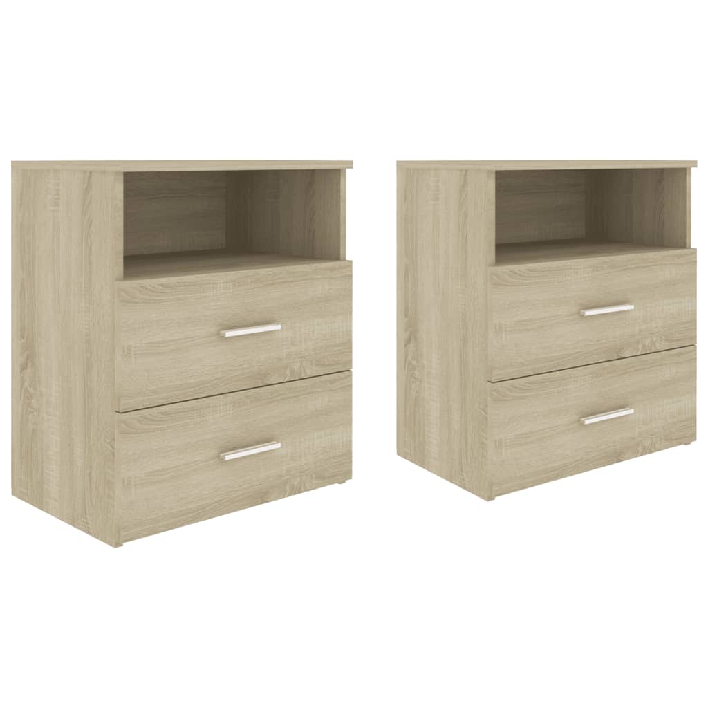 vidaXL Tables de chevet 2 pcs Chêne Sonoma 50x32x60 cm