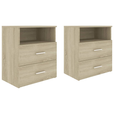 vidaXL Tables de chevet 2 pcs Chêne Sonoma 50x32x60 cm