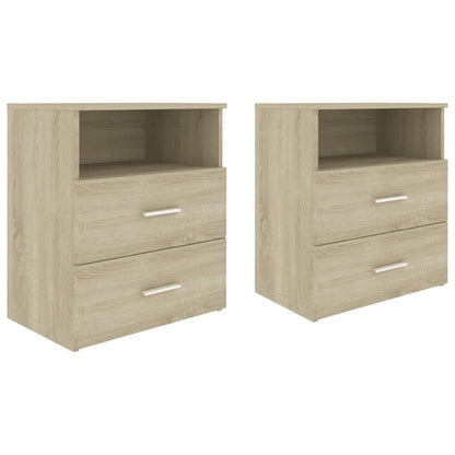 vidaXL Tables de chevet 2 pcs Chêne Sonoma 50x32x60 cm