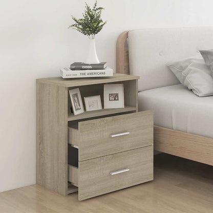 vidaXL Tables de chevet 2 pcs Chêne Sonoma 50x32x60 cm