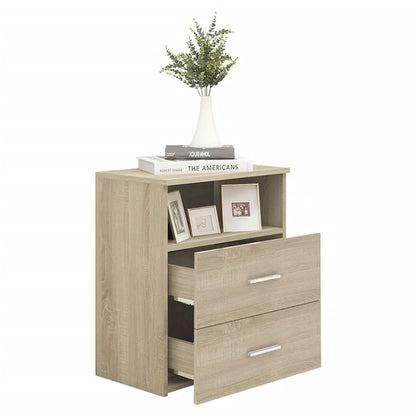 vidaXL Tables de chevet 2 pcs Chêne Sonoma 50x32x60 cm