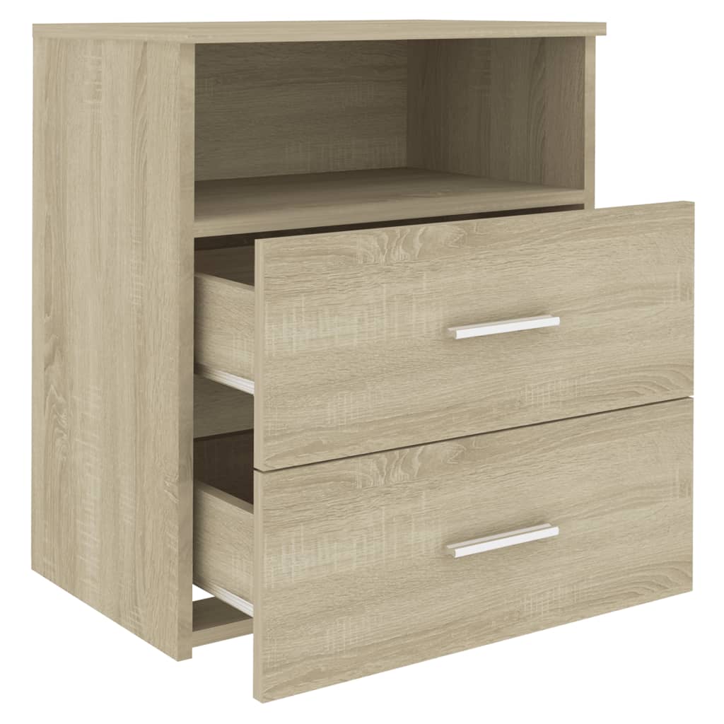 vidaXL Tables de chevet 2 pcs Chêne Sonoma 50x32x60 cm