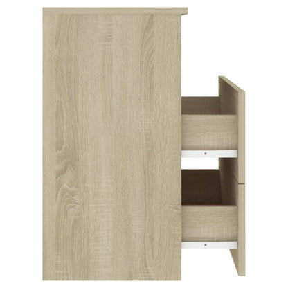 vidaXL Tables de chevet 2 pcs Chêne Sonoma 50x32x60 cm