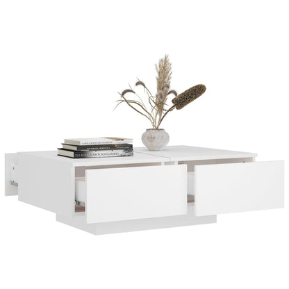 vidaXL Table basse Blanc 90x60x31 cm Aggloméré