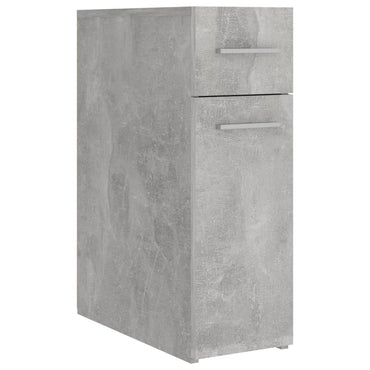 vidaXL Armoire de toilette gris béton 20x45,5x60 cm Bois d'ingénierie