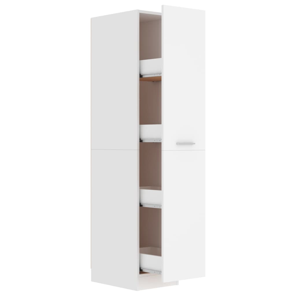 vidaXL Armoire de pharmacie blanche 30x42,5x150 cm en bois d'ingénierie