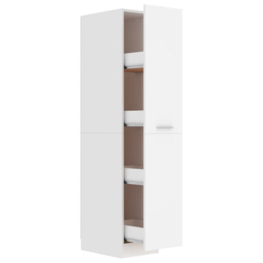 vidaXL Apothekerschrank Weiß 30x42,5x150 cm Holzwerkstoff