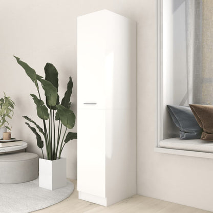 vidaXL Armoire de pharmacie blanche 30x42,5x150 cm en bois d'ingénierie