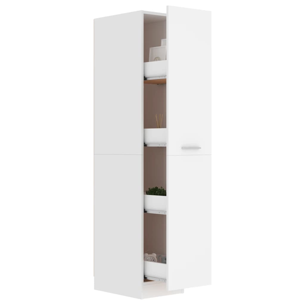 vidaXL Armoire de pharmacie blanche 30x42,5x150 cm en bois d'ingénierie