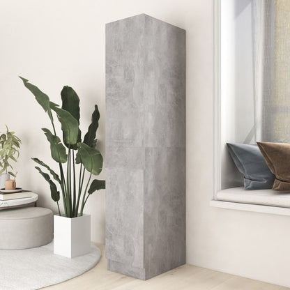 vidaXL Apothekerschrank Betongrau 30x42,5x150 cm Holzwerkstoff
