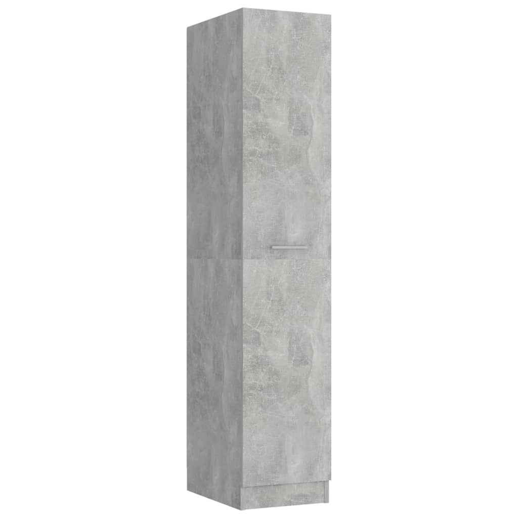 vidaXL Apothekerschrank Betongrau 30x42,5x150 cm Holzwerkstoff