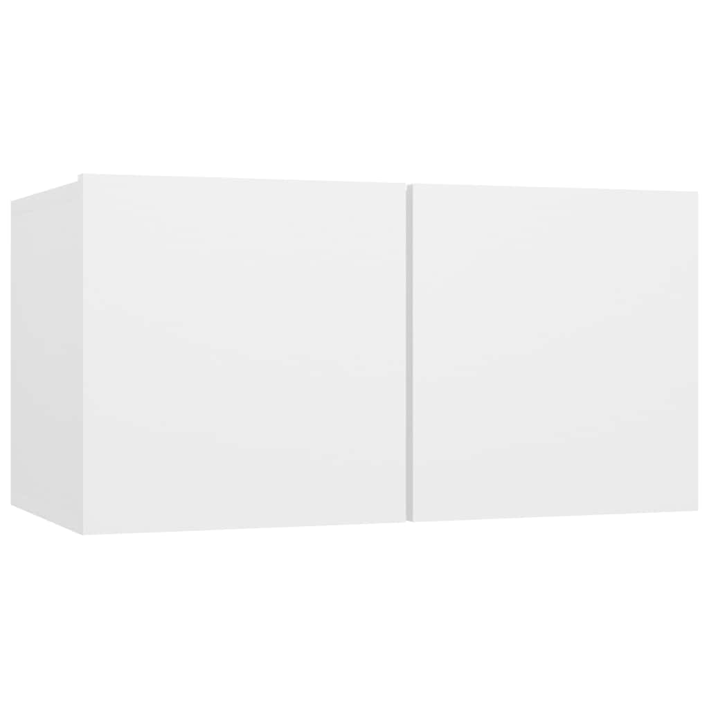 vidaXL Meubles TV muraux 3 pcs Blanc 60x30x30 cm