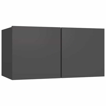 vidaXL Meuble TV suspendu Gris 60x30x30 cm