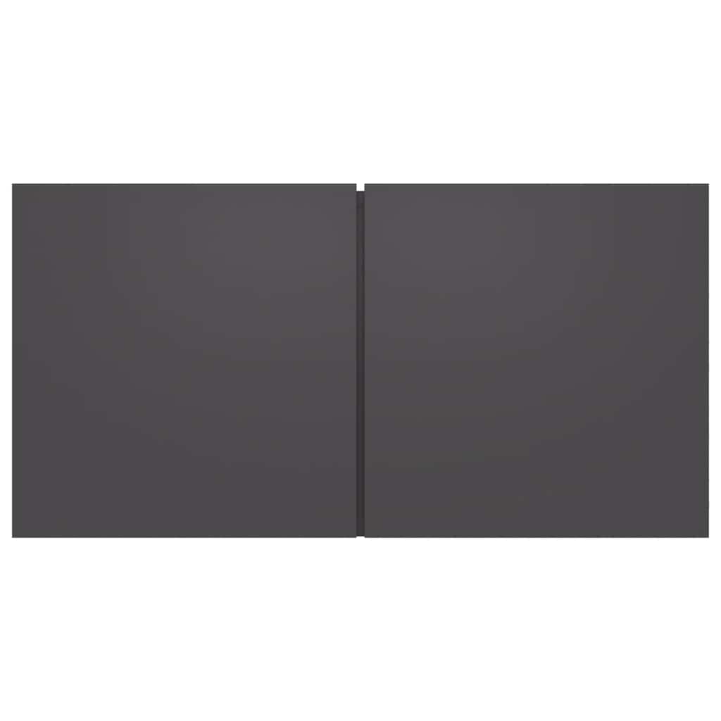 vidaXL Meubles TV suspendus 2 pcs Gris 60x30x30 cm