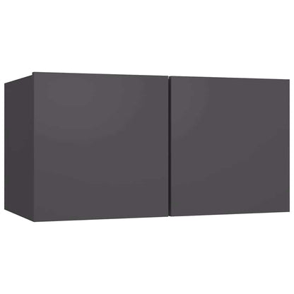 vidaXL Meubles TV muraux 3 pcs Gris 60x30x30 cm