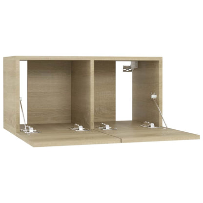 vidaXL Meuble TV mural chêne Sonoma 60x30x30 cm