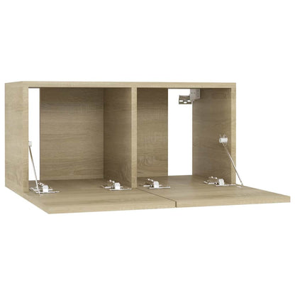 vidaXL Meubles TV suspendus 2 pcs Chêne Sonoma 60x30x30 cm