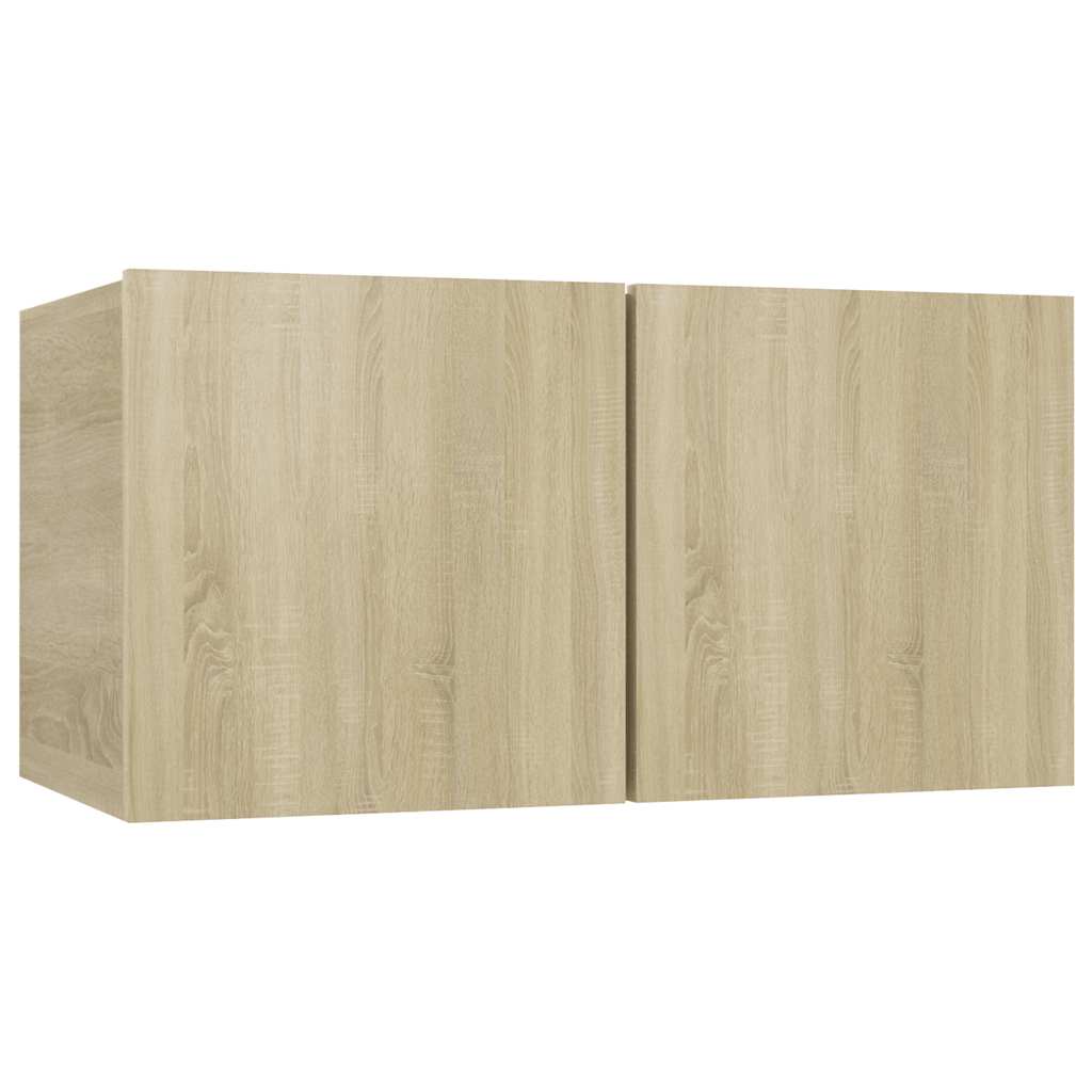 vidaXL Meubles TV muraux 3 pcs Chêne Sonoma 60x30x30 cm