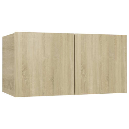 vidaXL Meubles TV muraux 3 pcs Chêne Sonoma 60x30x30 cm