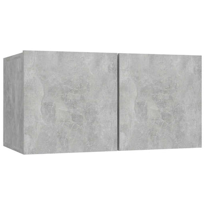vidaXL Meubles TV muraux 2 pcs Gris béton 60x30x30 cm