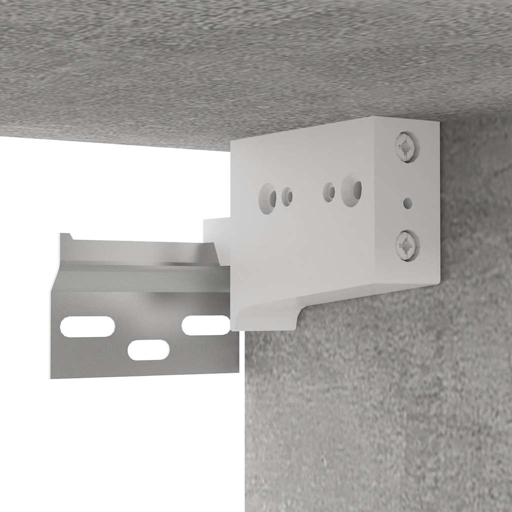 vidaXL Meubles TV muraux 2 pcs Gris béton 60x30x30 cm